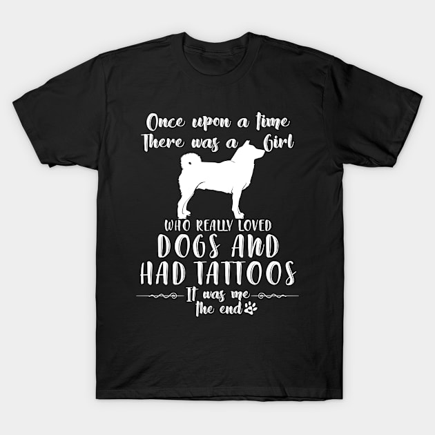 I'M A Girl Who Really Loved Shiba Inu & Had Tatttoos T-Shirt by mlleradrian